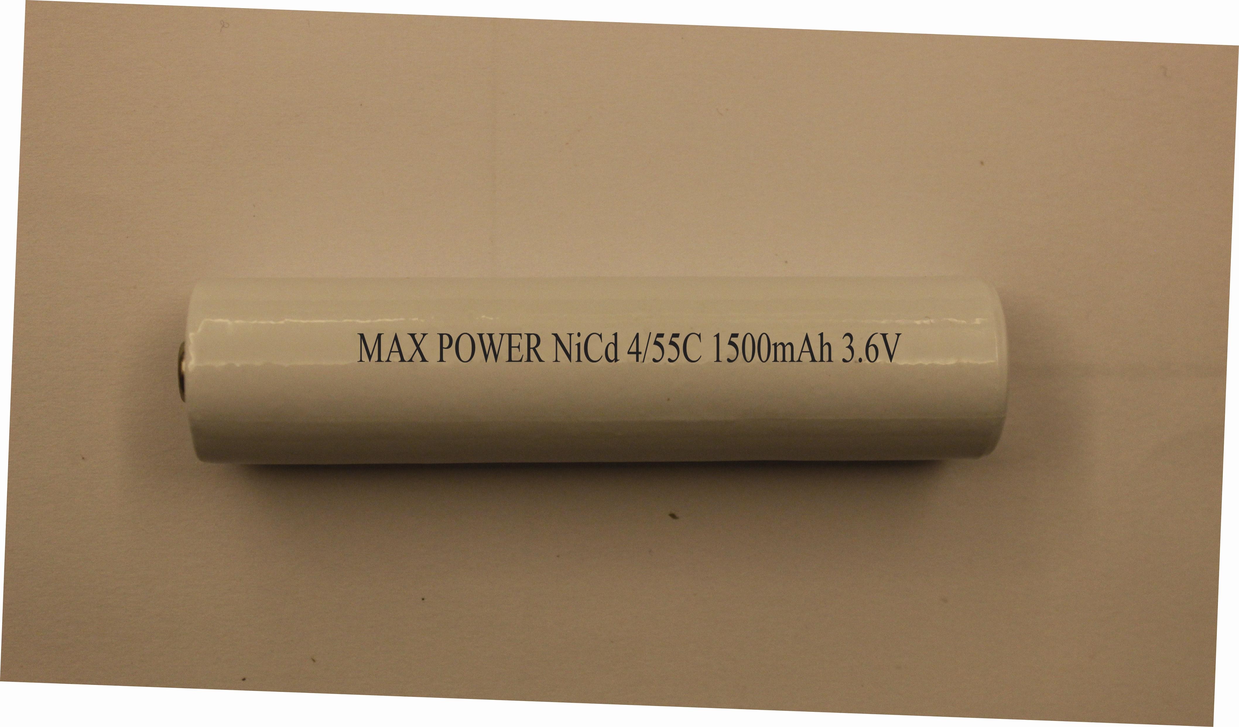 batería de linterna recargable de la antorcha de 3.6V 4/5SC 1500mAh cilíndrica