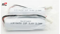 Las baterías recargables 3.7V 2200mAh 1000 de la ión de litio de ICR18650 Samsung 22P coletan un ciclo
